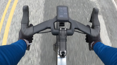 Coefficient Wave RR handlebar gives you an ultra-aero position, no illegal tuck needed