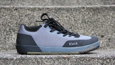Fizik Gravita Tensor and Versor MTB shoes go DH, with flat and clipless options
