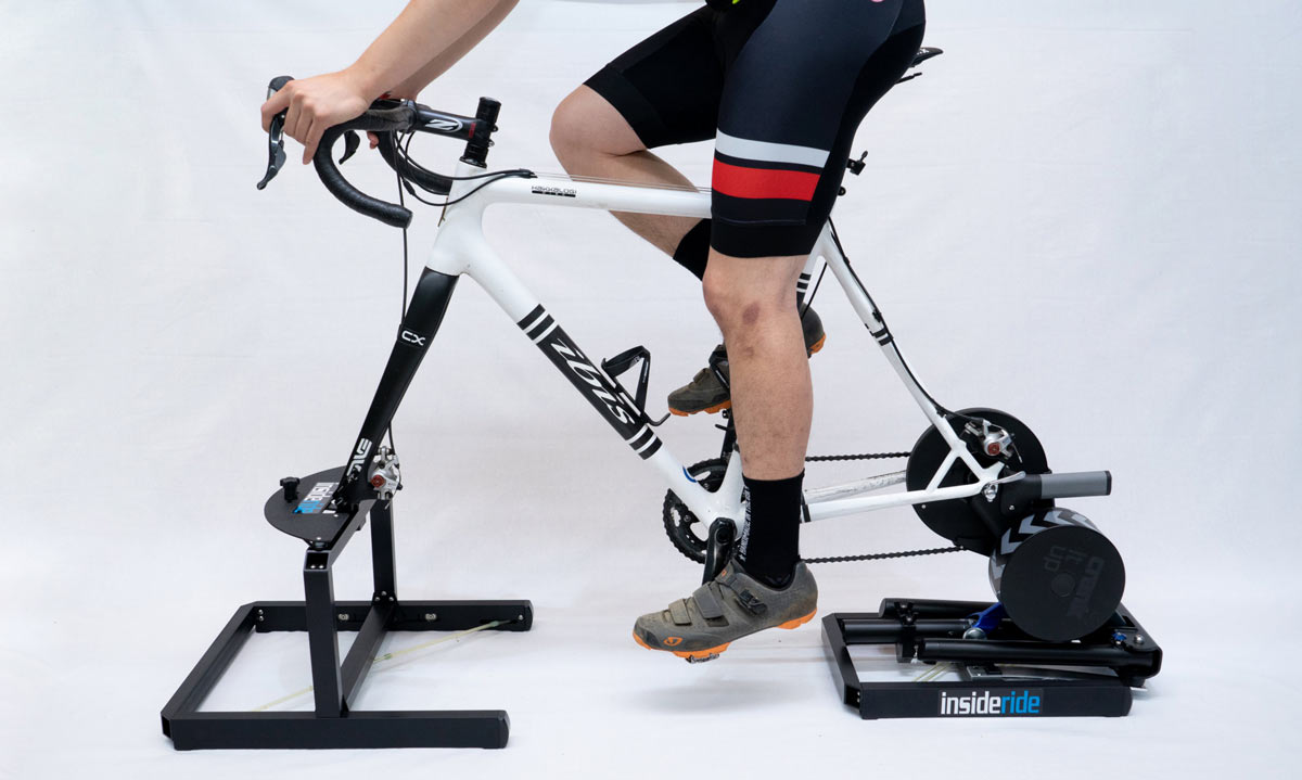 inside ride flex mount platform for indoor cycling trainers