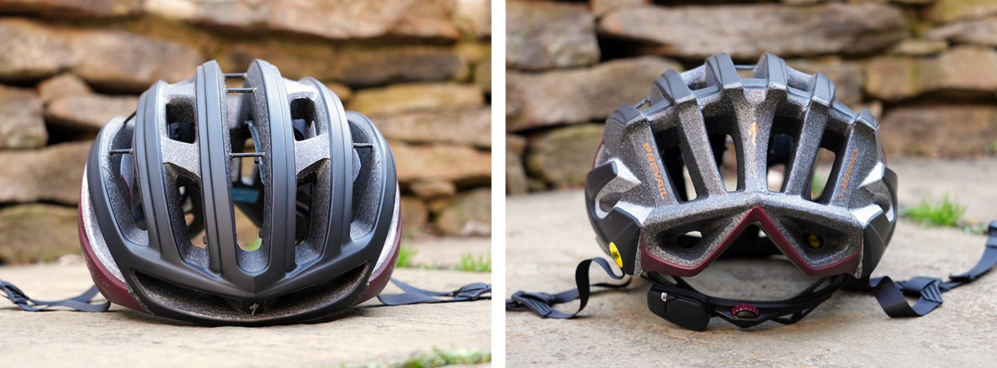specialized prevail 2 vent road bike helmet details