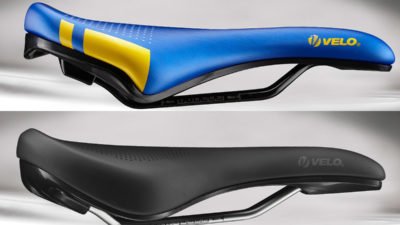 Velo add eMTB saddles w/ carry handles, plus anti-bacterial saddles & bar-tape