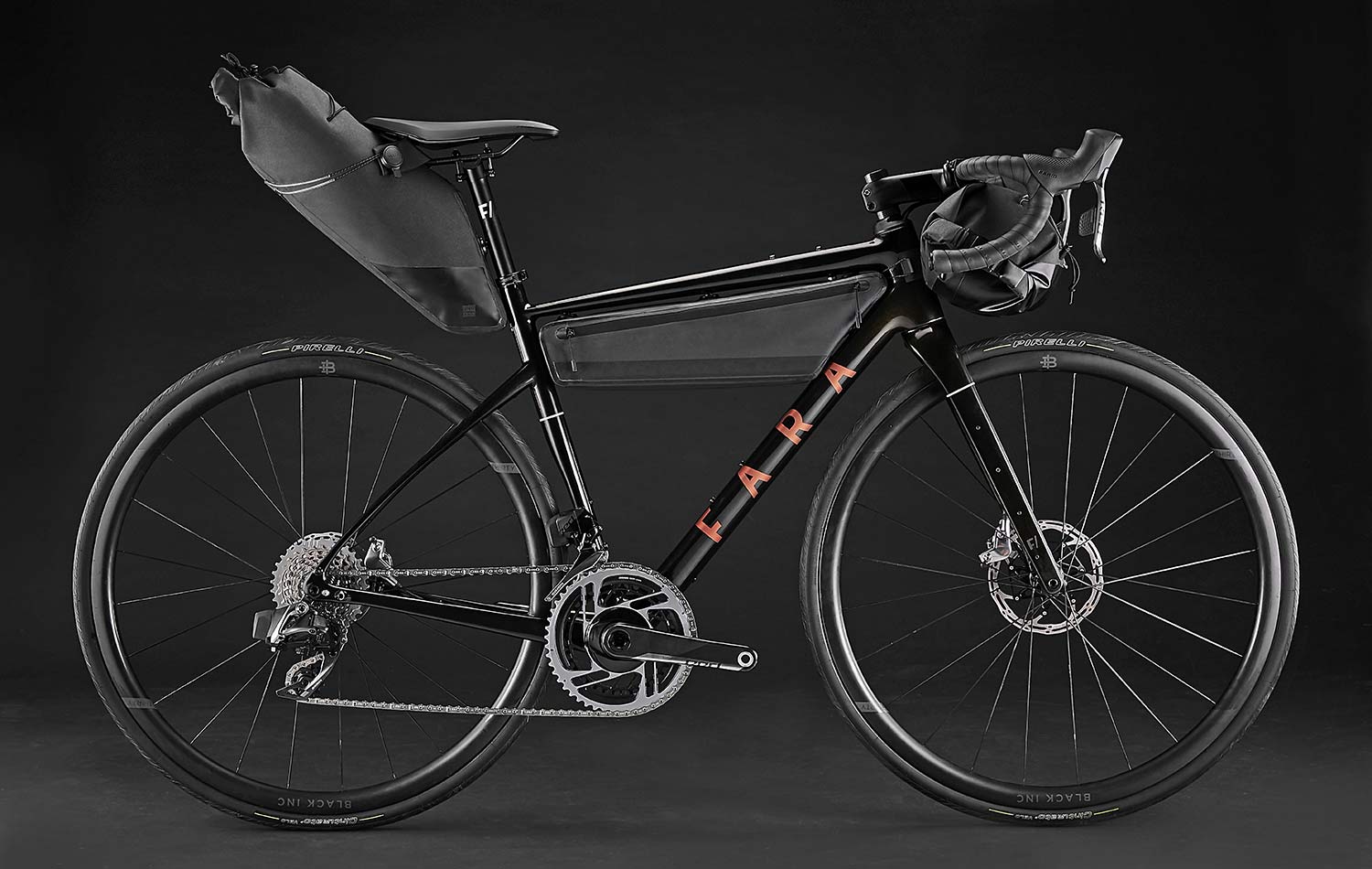 2021 Fara F-AR all-road bike ltd Signature Edition, carbon endurance gravel road bike with integrated bikepacking bags, 