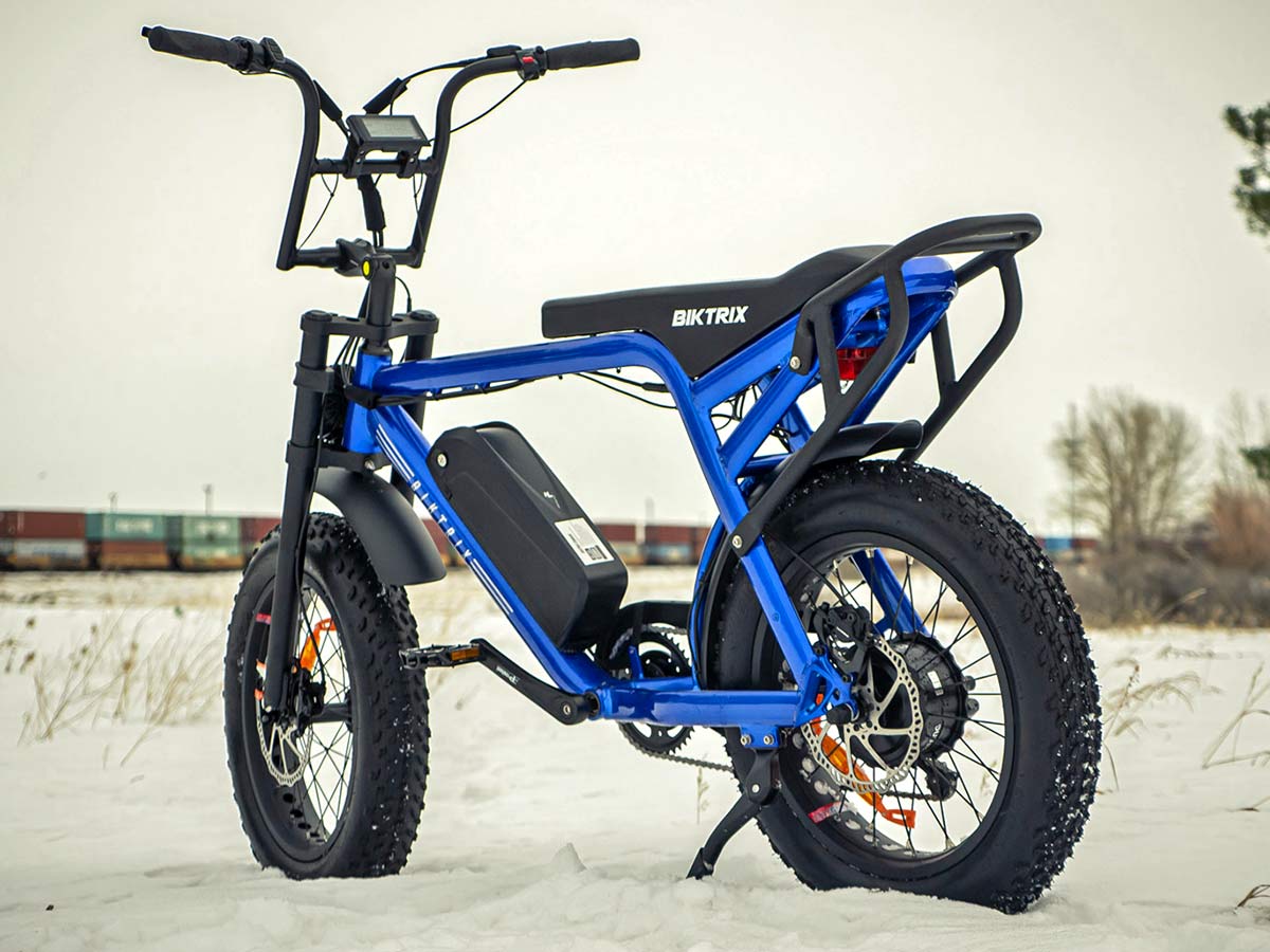 Biktrix Moto e-bike, urban mobility eMTB e-moped alternative transportation, rear