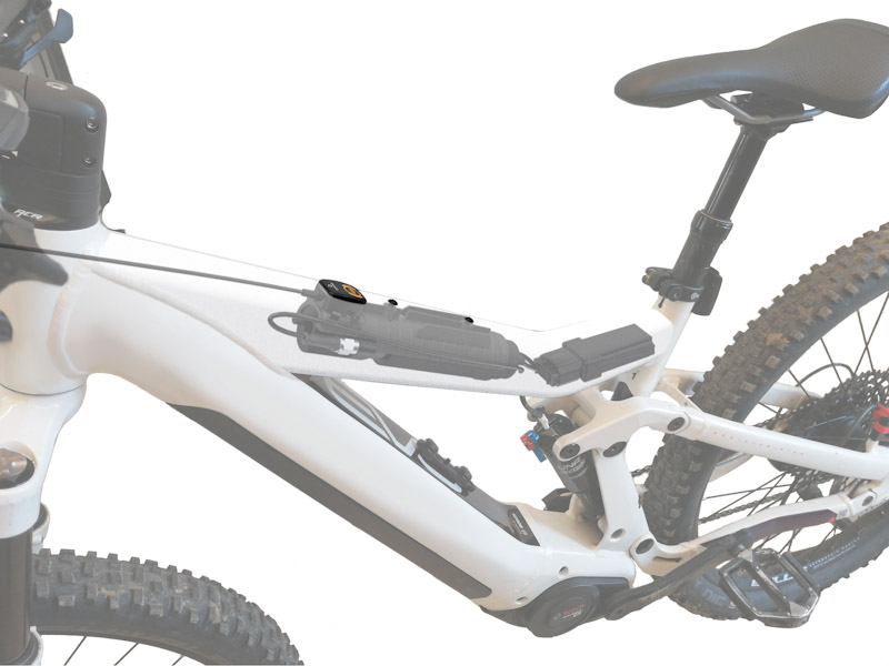 Blubrake e-bike ABS system, electronics in frame