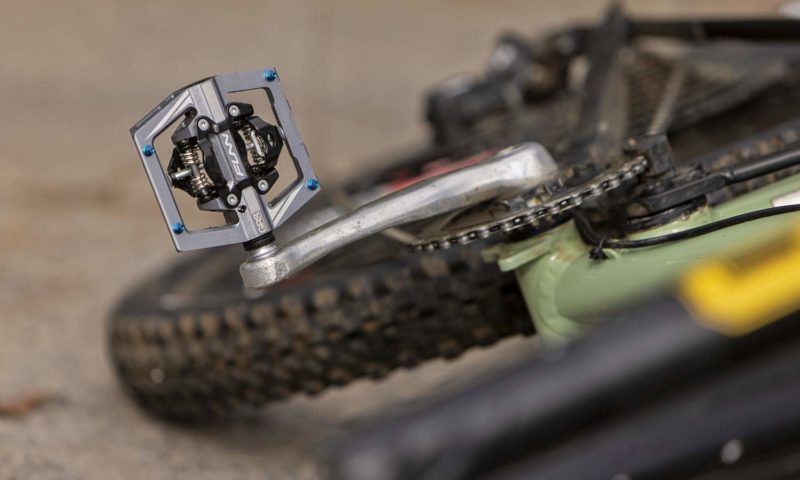 Funn Mamba S lighter combo clipless platform clipless all-mountain bike pedals, ride photos by Jacob Gibbins Openwide Agency