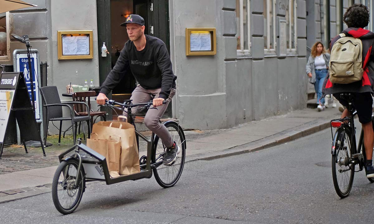 KP Cyclery Nighthawk steel cargo bike, affordable EU-made customizable long john cargo bikes, grocery getter