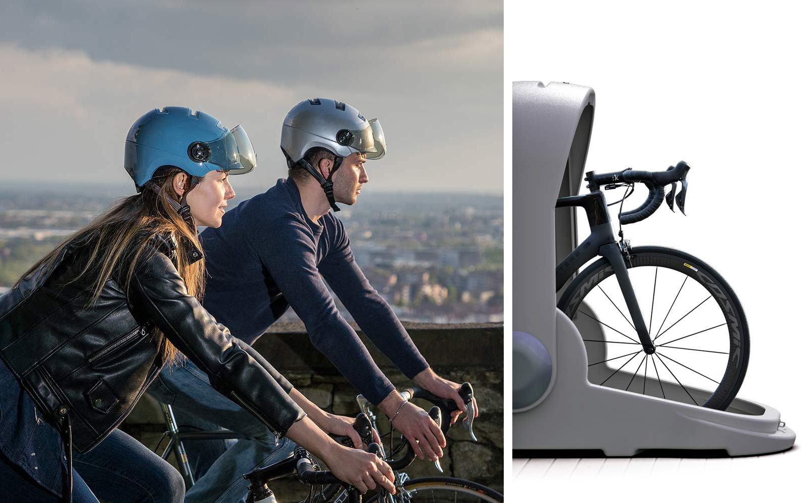 Kask Urban R city commuter bike helmet, Alpen Bike Capsule bike storage locker