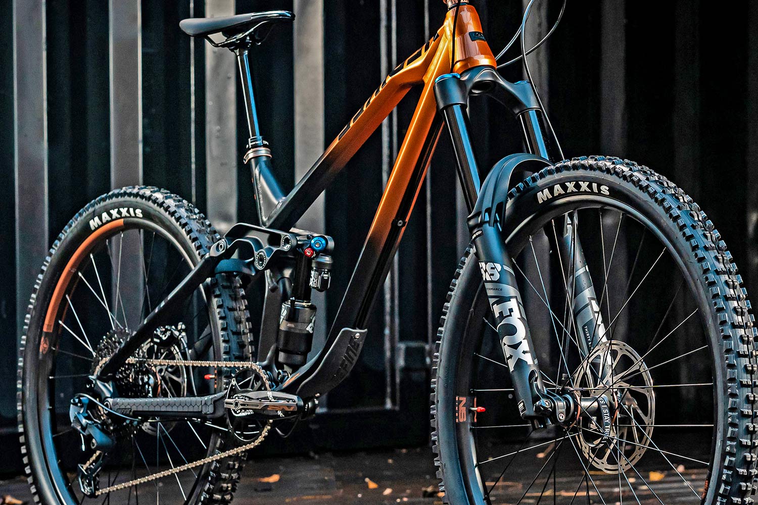 NS Bikes Define AL 170 long-travel mullet enduro plus all-mountain bike, photo by Piotr Jurczak, frame detail