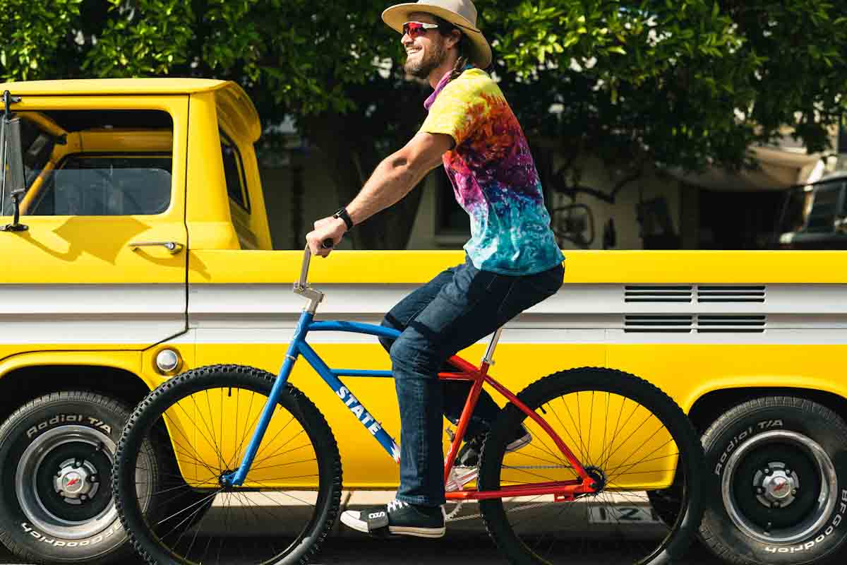 State Bicycle Co. x Grateful Dead, guy on Klunker