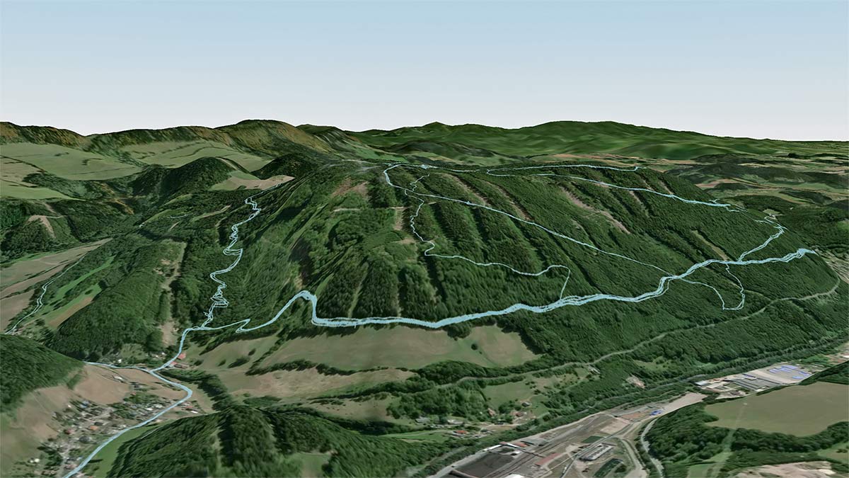 Strava 3D Heatmaps, strava premium subscription activity ride data 3D terrain map overlay, Trutnov Trails