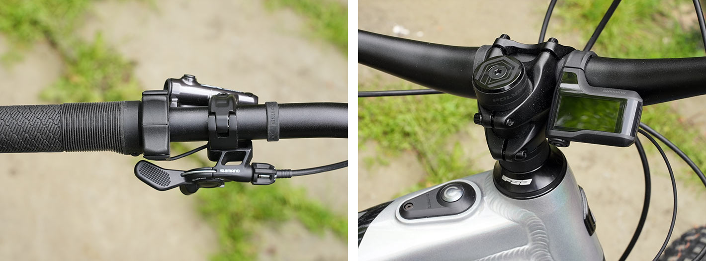 shimano ep8 e-MTB control switches and display