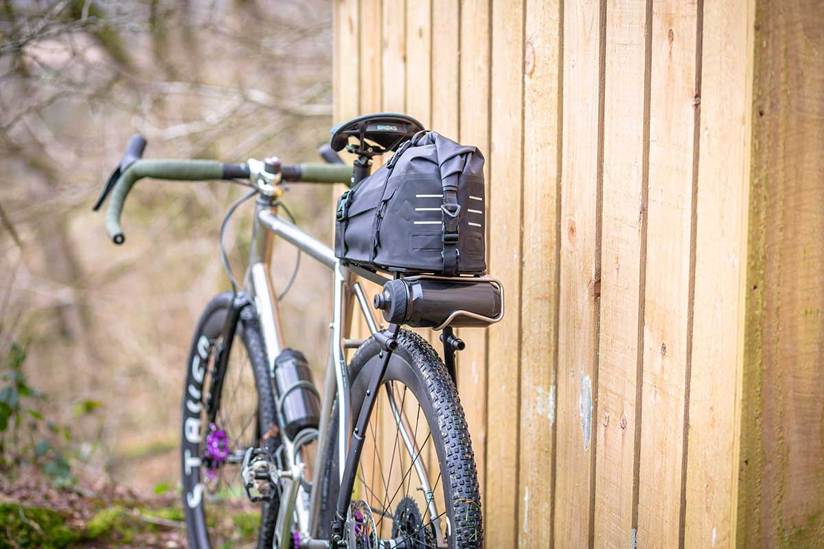 tailfin aeropack mount water bottle carry seatpack bikepacking
