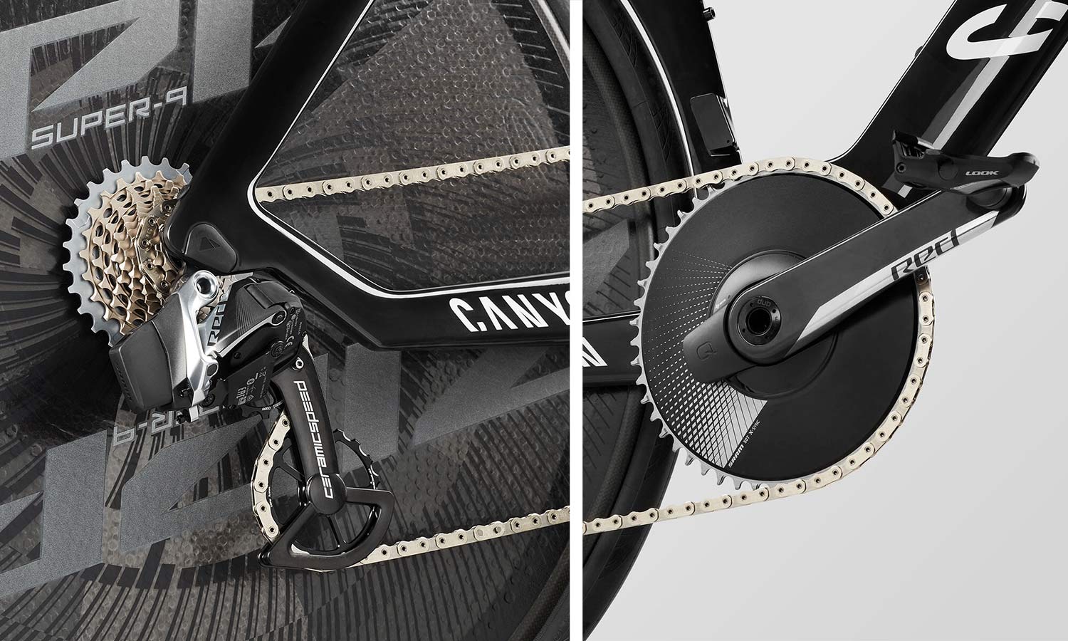 2021 Canyon Speedmax CFR TT Disc, carbon race-ready UCI-approved time trial bike, SRAM Red AXS 1x12sp drivetrain Quarq power meter CeramicSpeed OSPW