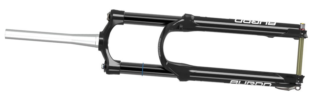 gloss black 2021 auron suspension fork for trail mountain bikes