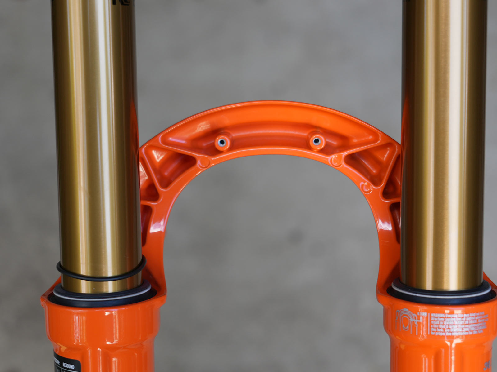 2022 fox 34 factory suspension fork closeup details
