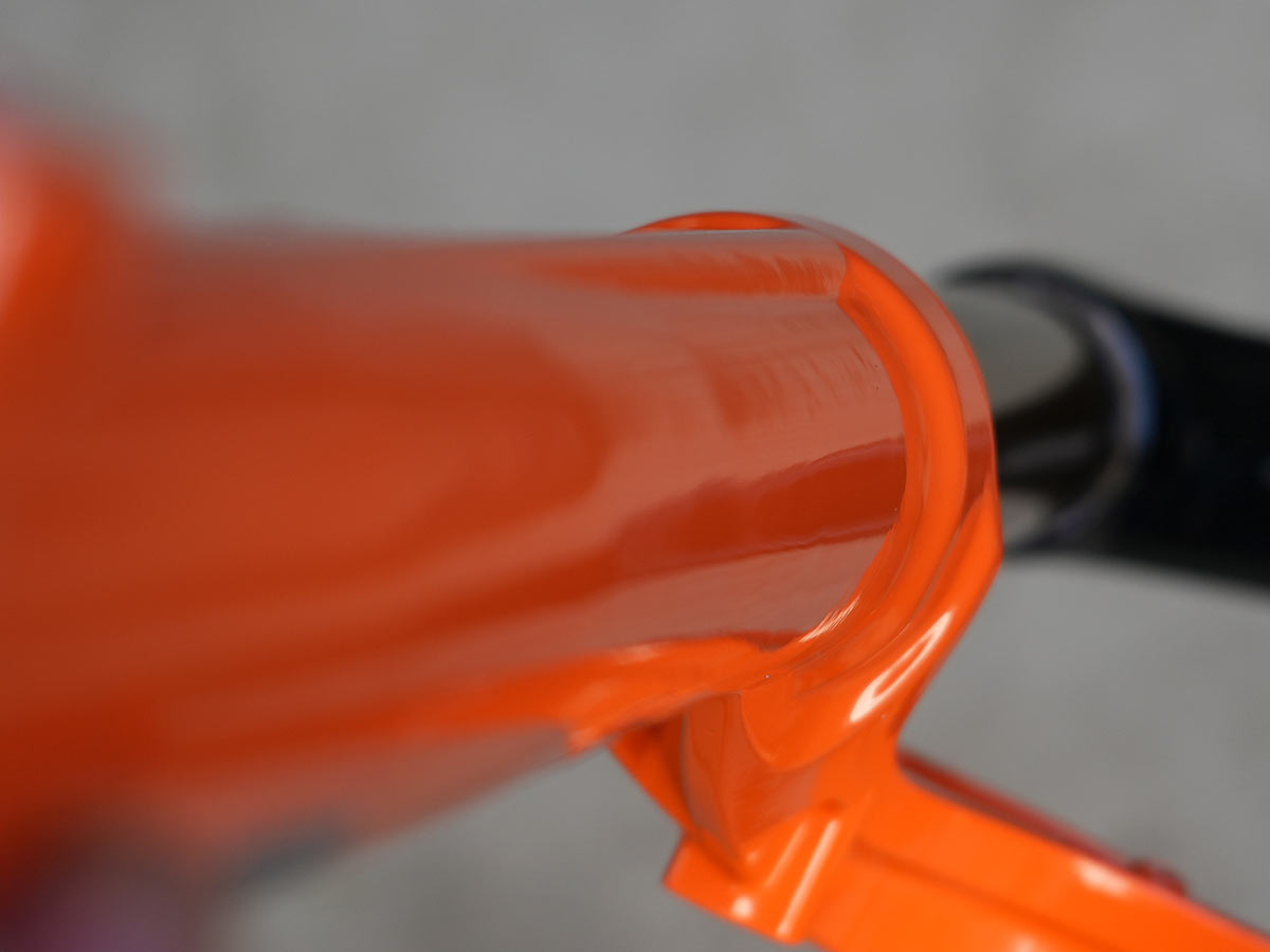 2022 fox 34 factory suspension fork closeup details