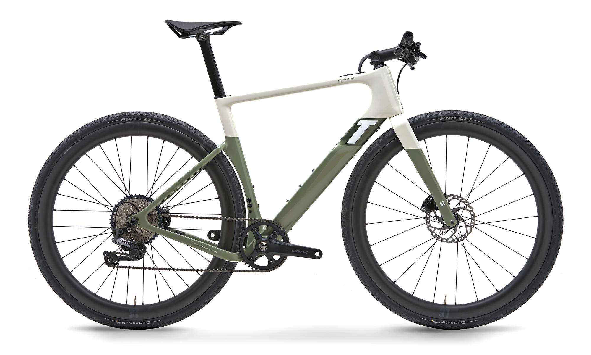 3T Exploro RaceMax Boost gravel e-bike, stealth ebikemotion X35 pedal-assist, flatbar