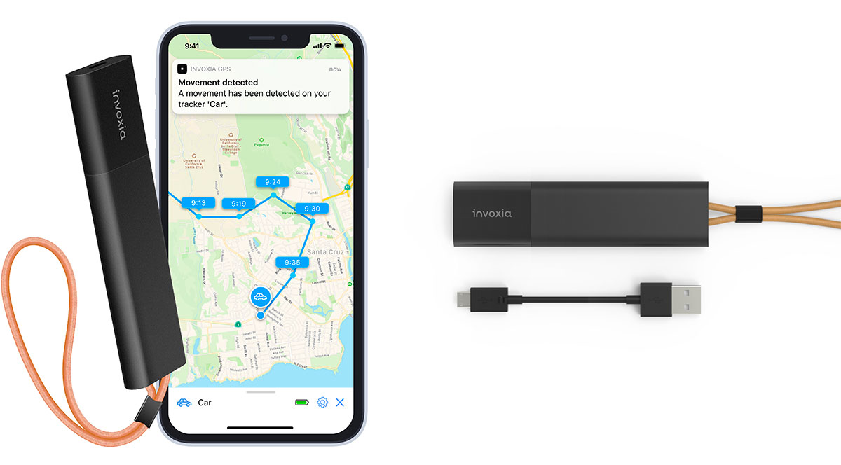  Invoxia Real Time GPS Tracker with 2 Year Subscription