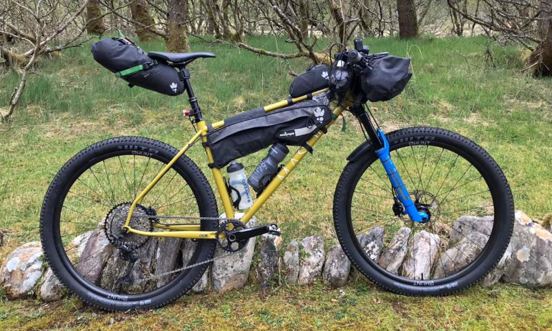 Mason RAW steel bikepacking mountain bike hardtail prototype UK-made, Josh Ibbett HT550 complete