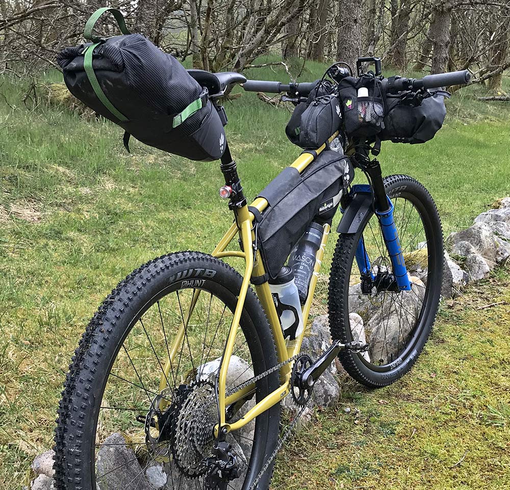 Mason RAW steel bikepacking mountain bike hardtail prototype UK-made, Josh Ibbett HT550, rear end