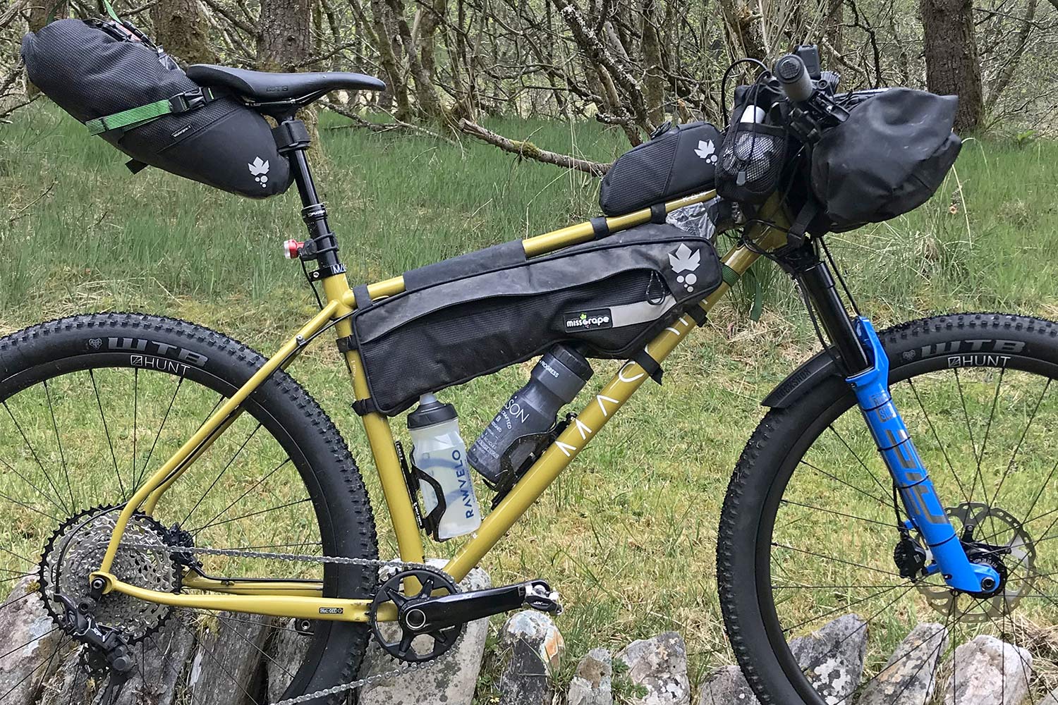 Mason RAW steel bikepacking mountain bike hardtail prototype UK-made, Josh Ibbett HT550, frameset zoom