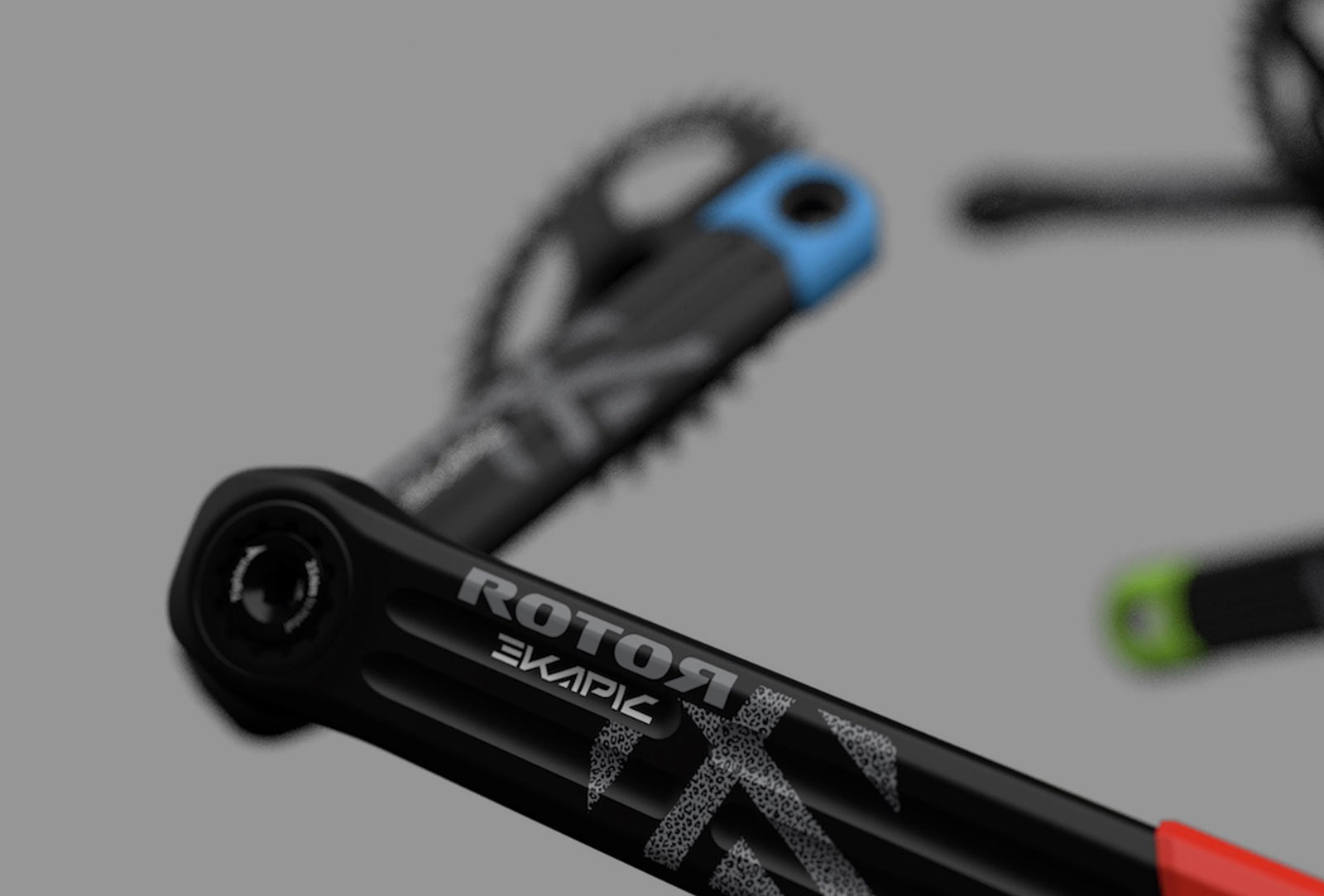 rotor ekapic lightweight alloy crankset for e-mountain bikes