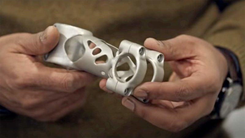 SRAM & Autodesk generative design craft prototype ti cranks - Bikerumor