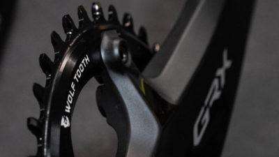 WTC goes low with new 36t Drop-Stop 1x chainring for Shimano GRX cranks