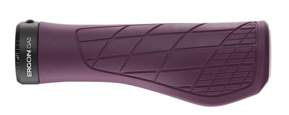 Ergon GA3 MTB grip in purple with wing