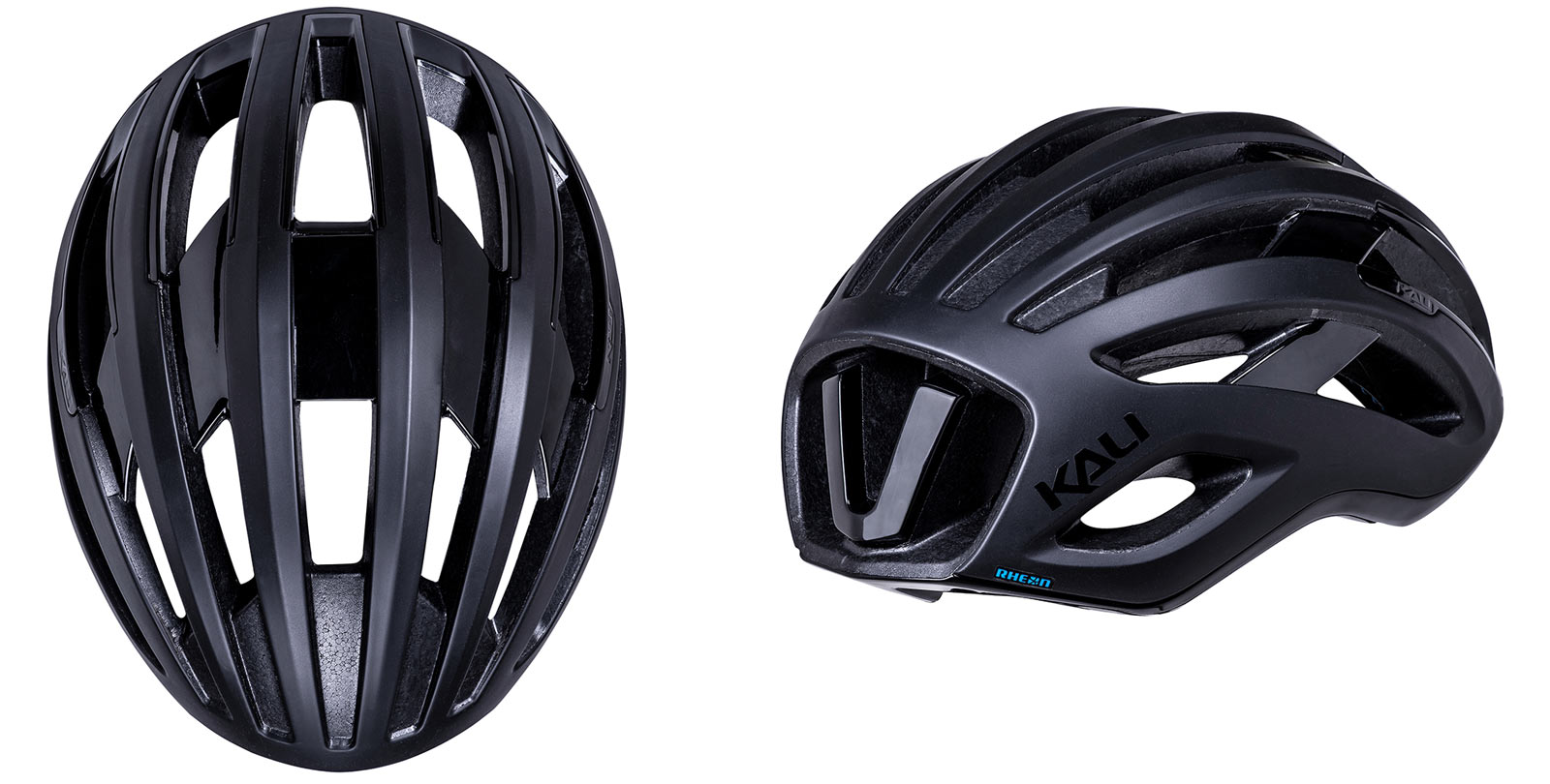 kali grit road and gravel bike helmet shown from rear and top