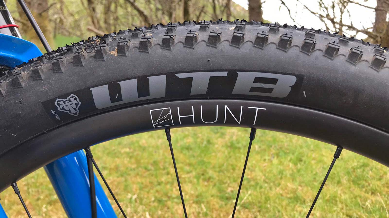 Hunt carbon MTB dynamo prototype wheels, Josh Ibbett HT550, rim detail
