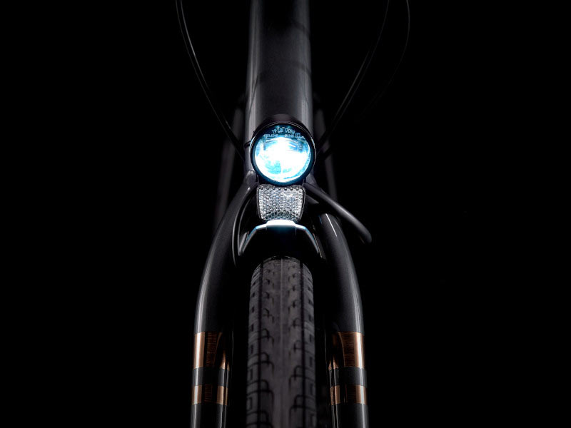 herrmans lights on a new trek commuter bicycle