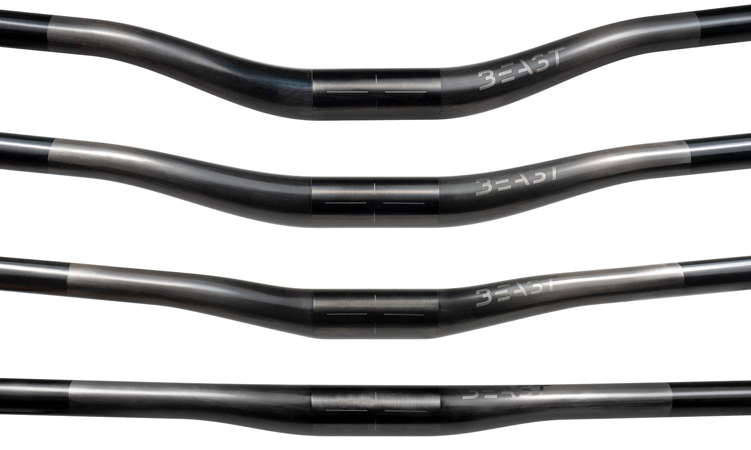 Beast MTB Flatbar 2.0 Riser Bars 2.0, lightweight reinforced carbon mountain bike handlebars, range detail
