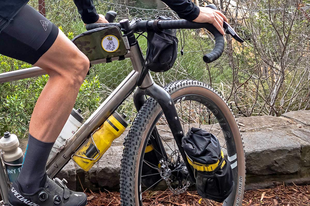 Curve GMX+ Carbon monster gravel off-road adventure bikepacking fork for 29x3" tires, loaded