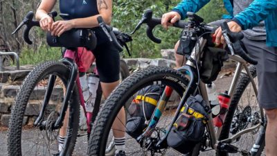 Curve GMX+ Carbon fork fits massive tires for custom adventure bikepacking builds