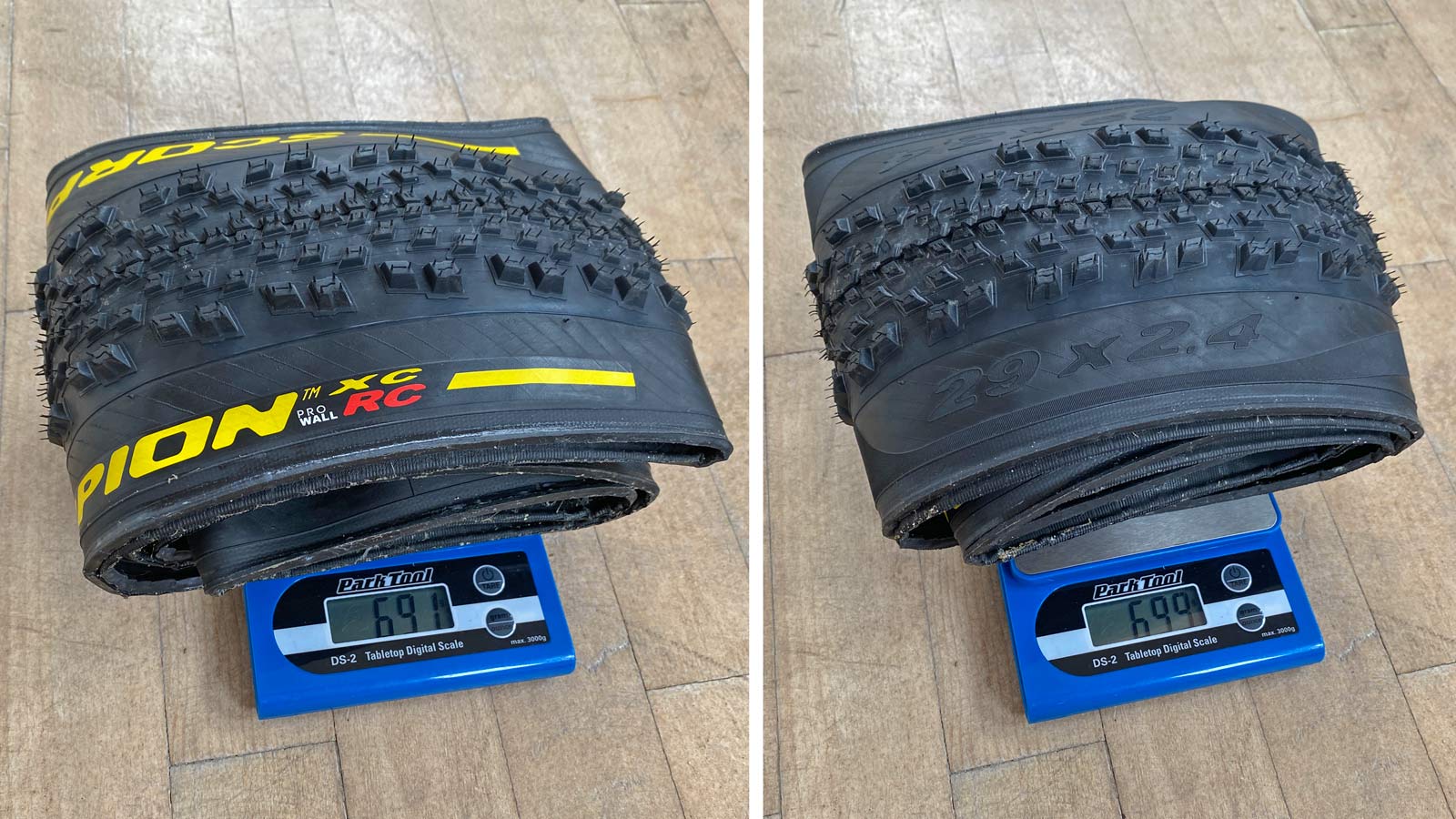 Pirelli Scorpion XC RC 2.4" light wide mountain bike cross-country race tire, 695g actual weight
