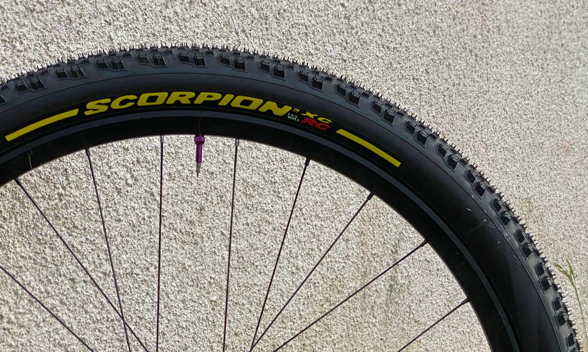 Pirelli Scorpion XC RC 2.4" light wide mountain bike cross-country race tire yellow label only