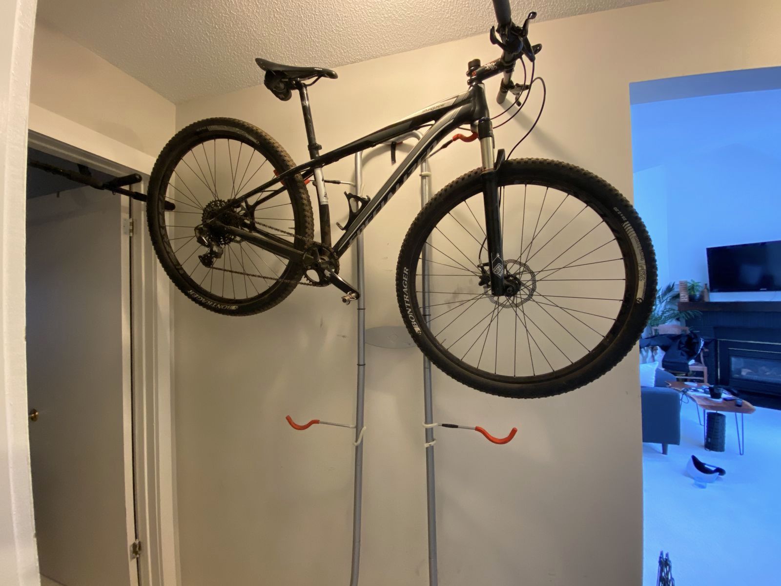 Mounted bike rack