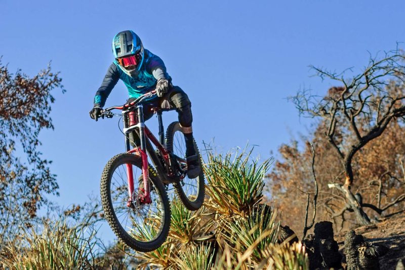 iXS Xult DH full face helmet, lightweight downhill race protection, jump