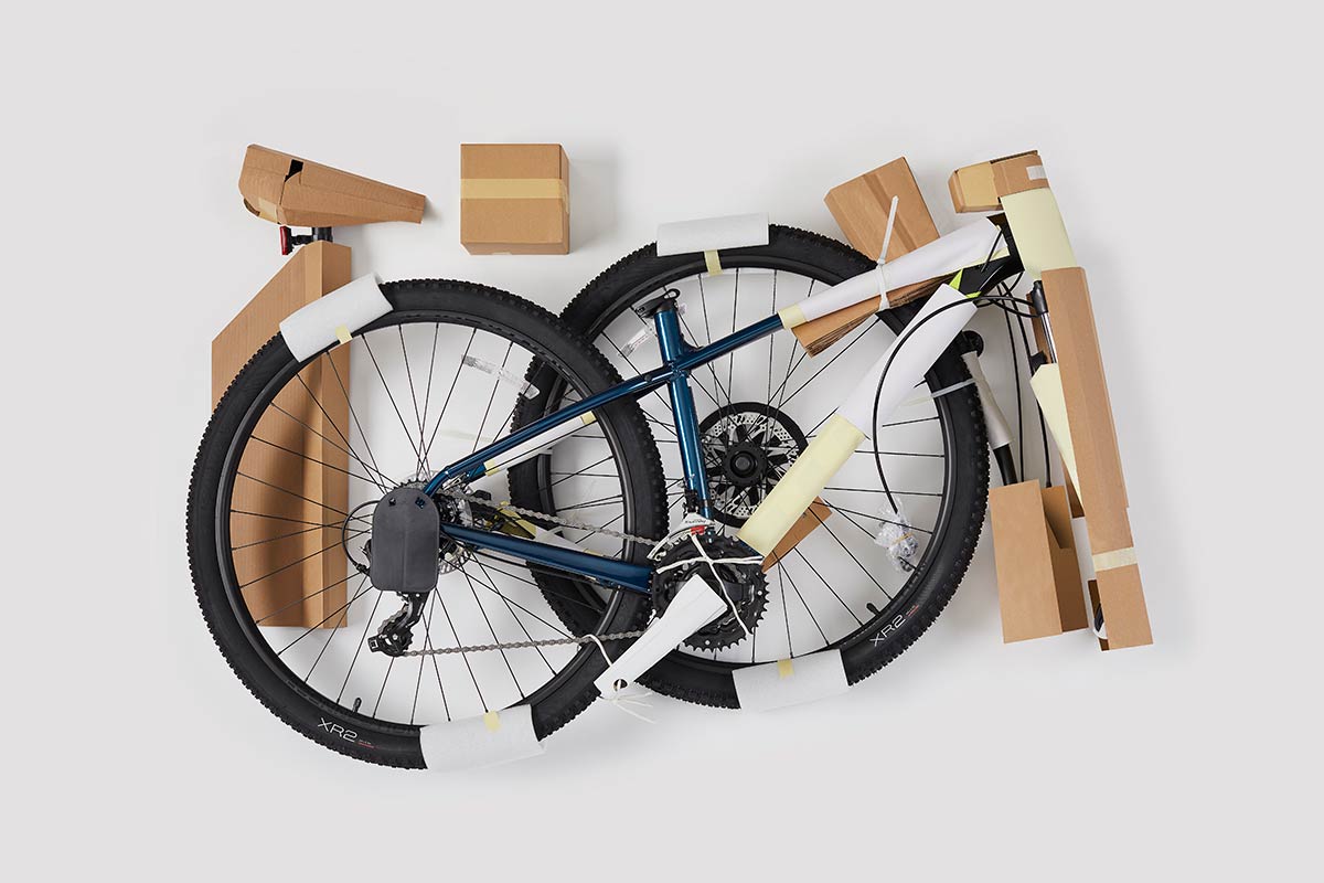 trek marlin bike packaging reduction plastic waste bicycle delivery