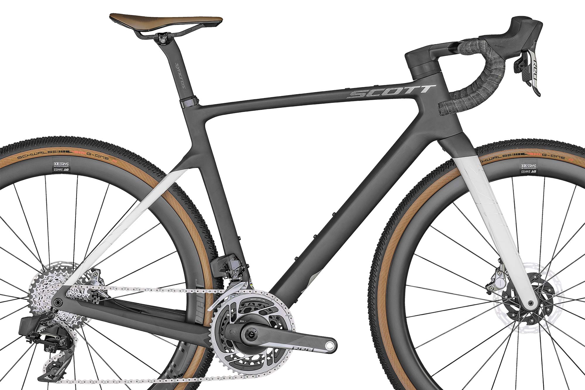 2022 Scott Addict Gravel aero integrated carbon gravel bike, Tuned HMX detail
