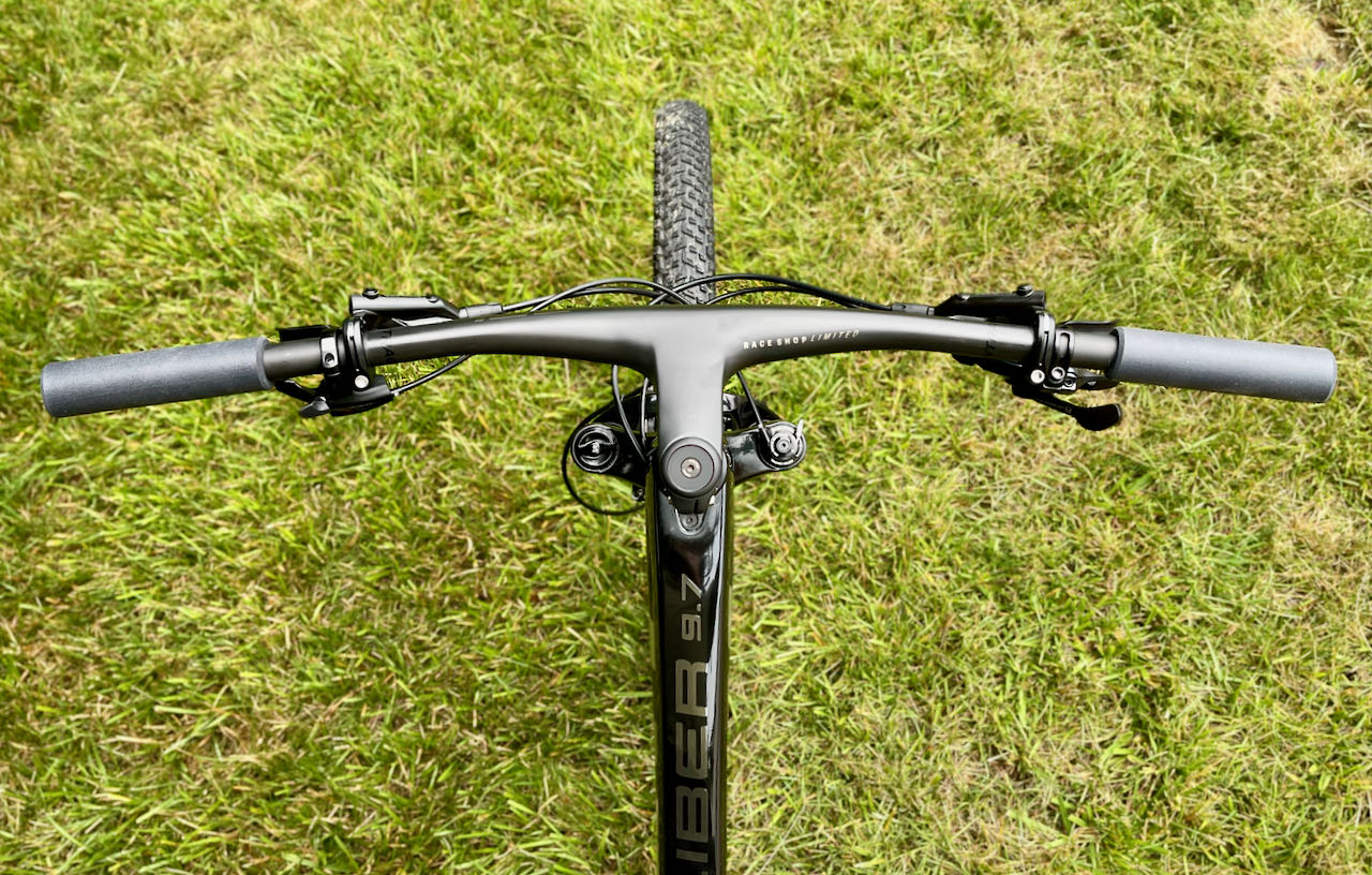 Bontrager RSL MTB Bars installed riders view