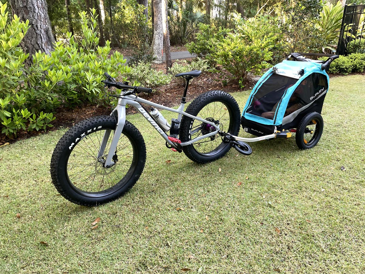 Child trailer for a fat bike