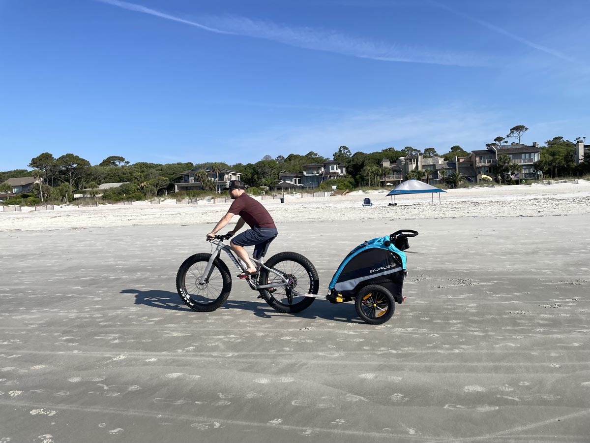 Burley kids store bike trailer