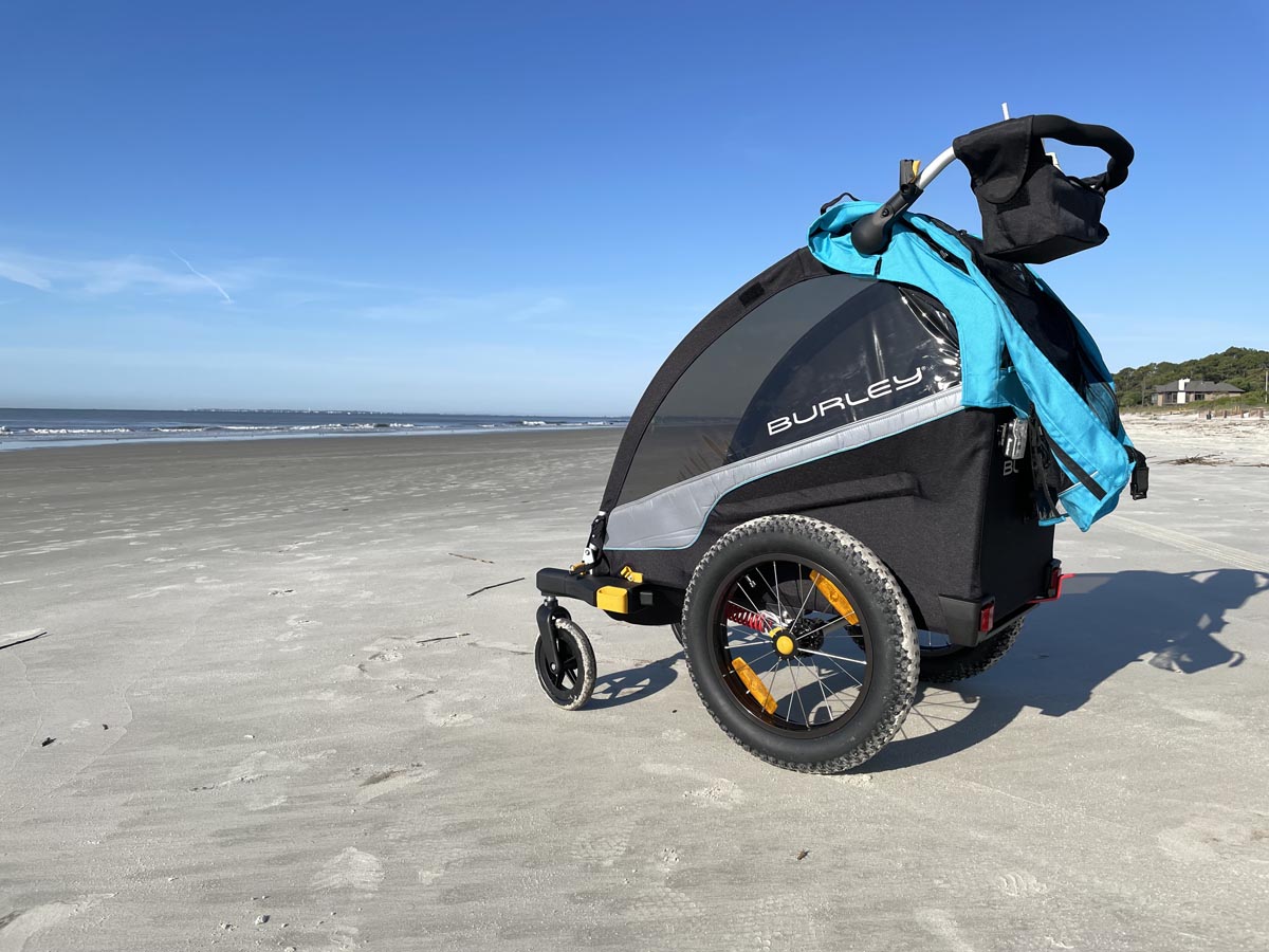 Burley bee single online bike trailer