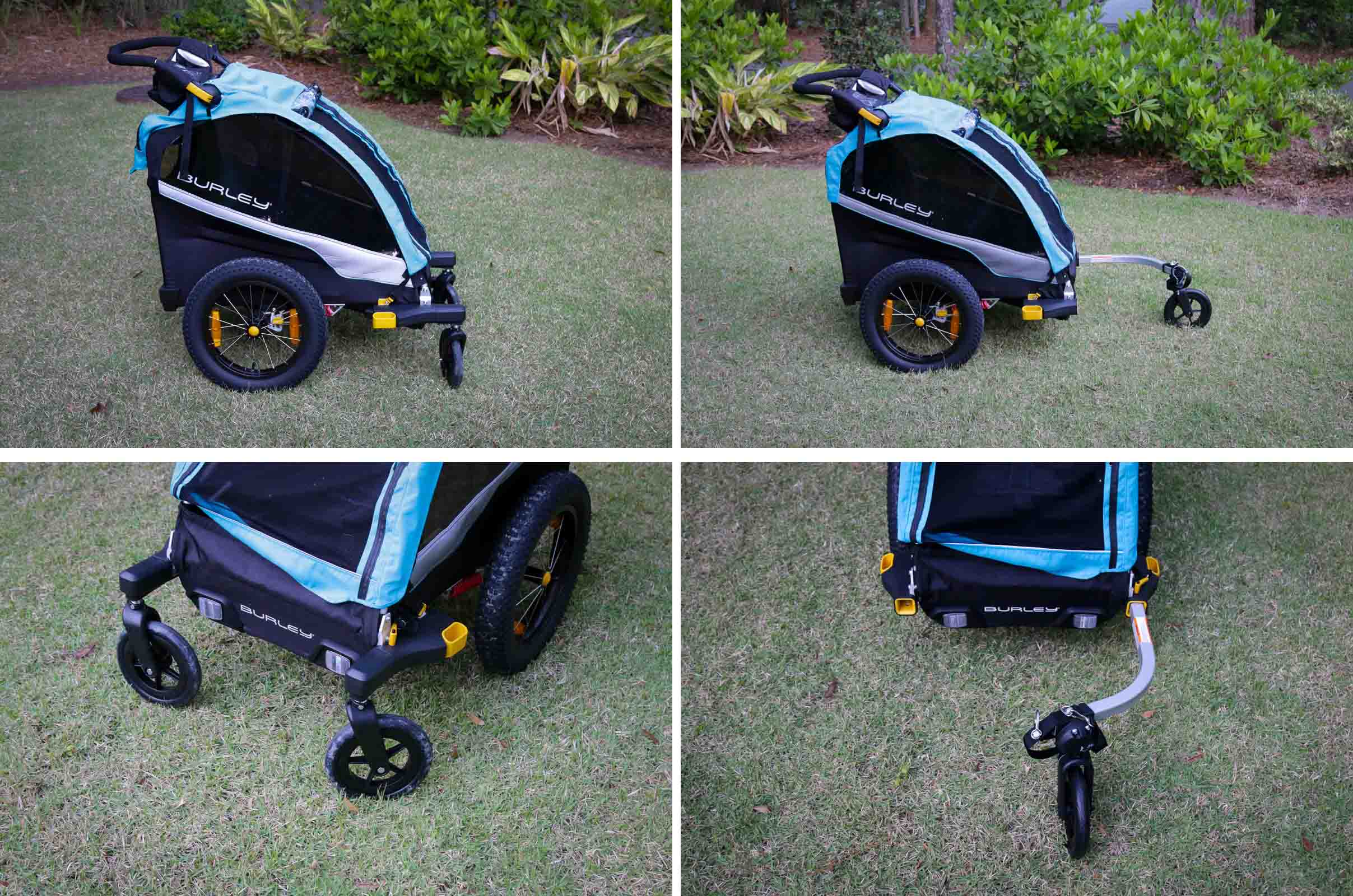 1-Wheel vs 2-wheel stroller kit for Burley child trailer