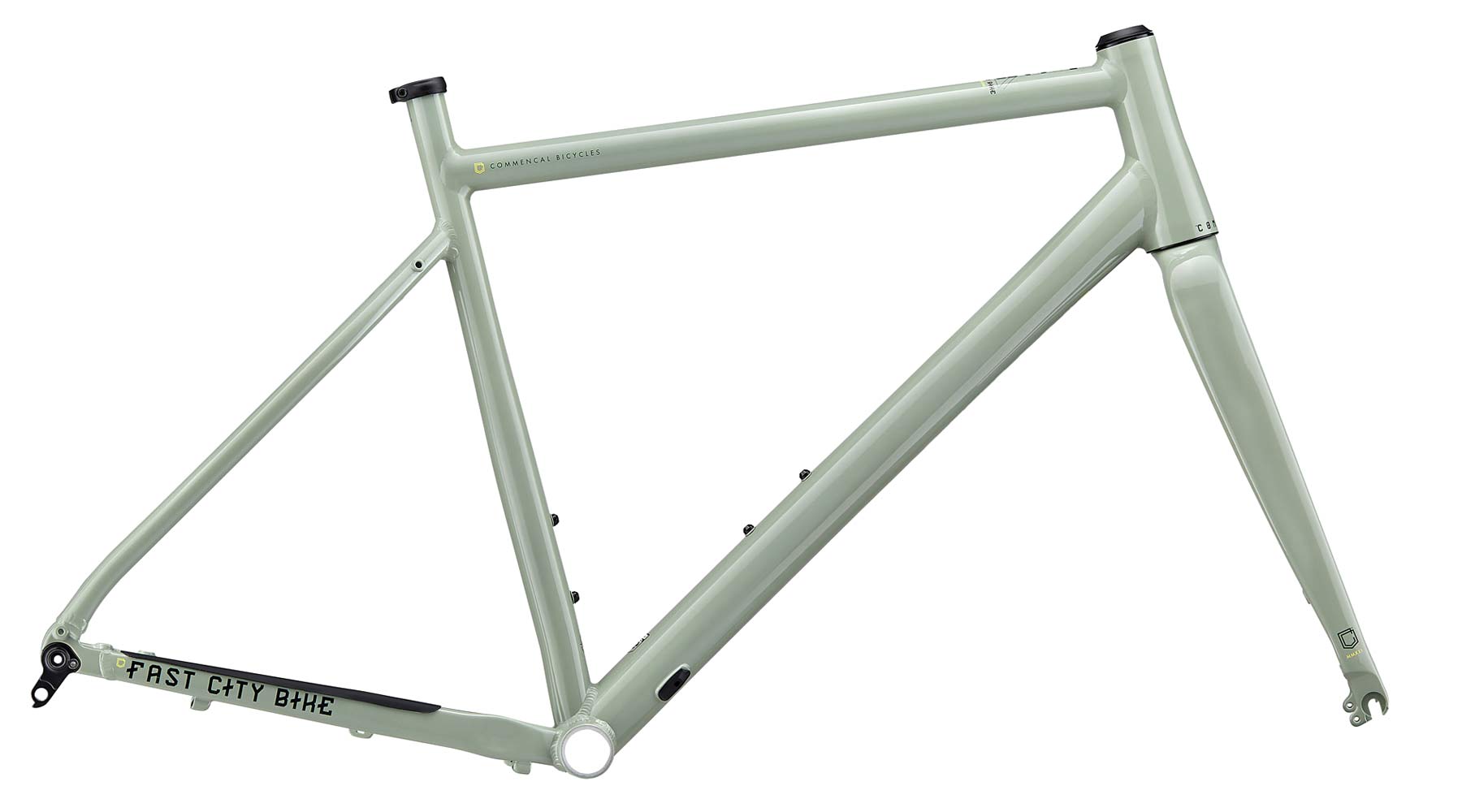 Commencal FCB Gravel project frameset, frame kit option, custom gravel bike build, Heritage green frame