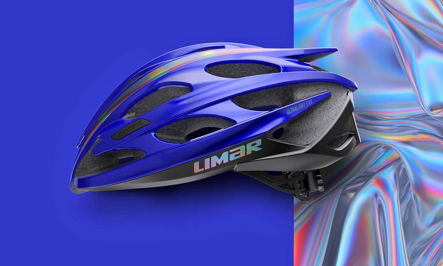 Limar Ultralight Evo super lightweight road bike helmet, iridescent Blue