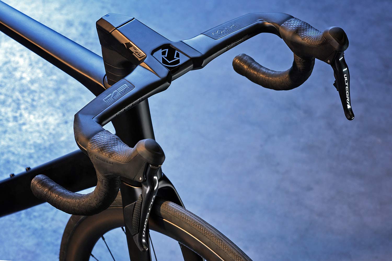 PRO Vibe Evo handlebar, fully-integrated 1-piece aero carbon road bike bar+stem cockpit,  wrapped