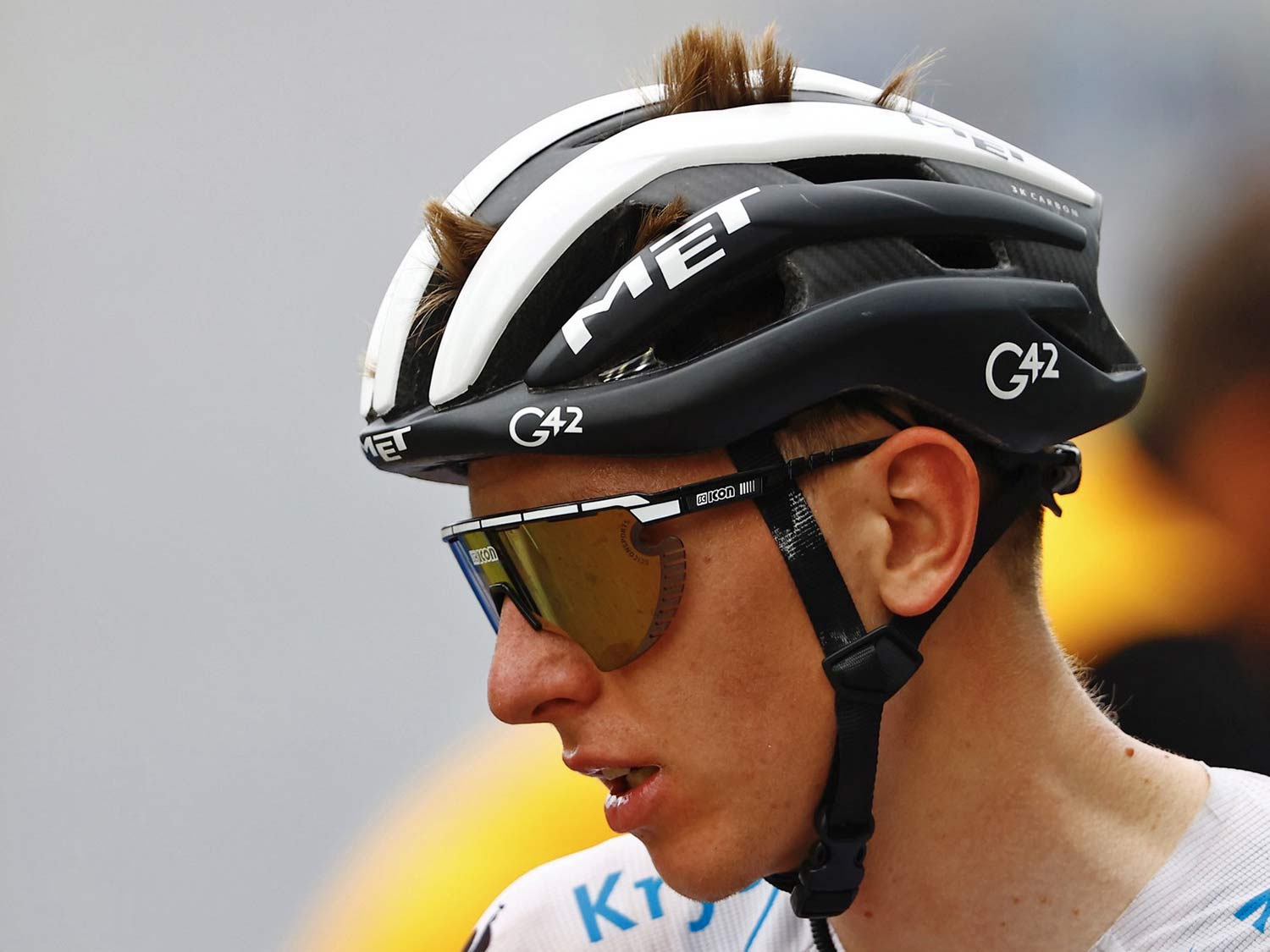 Scicon AeroWing Lamon sunglasses, Tadej Pogačar Tour de France white jersey